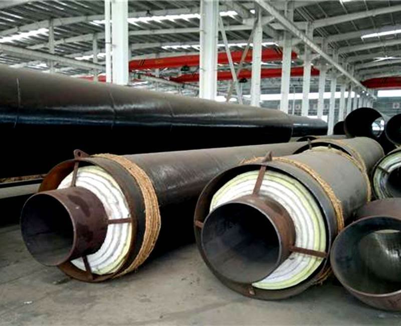 鋼套鋼巖棉蒸汽保溫鋼管 鋼套鋼巖棉蒸汽保溫鋼管